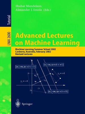 cover image of Advanced Lectures on Machine Learning